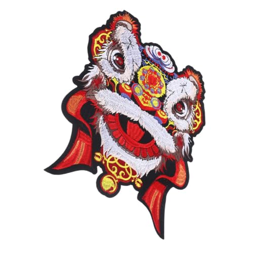 Anneome Löwe Stickerei Patch Aufnäher Dekoratives Accessoire zum Aufnähen für Kleidung Taschen und Hüte Langlebig und Hautfreundlich für DIY Reparaturen und Kreative Designs von Anneome