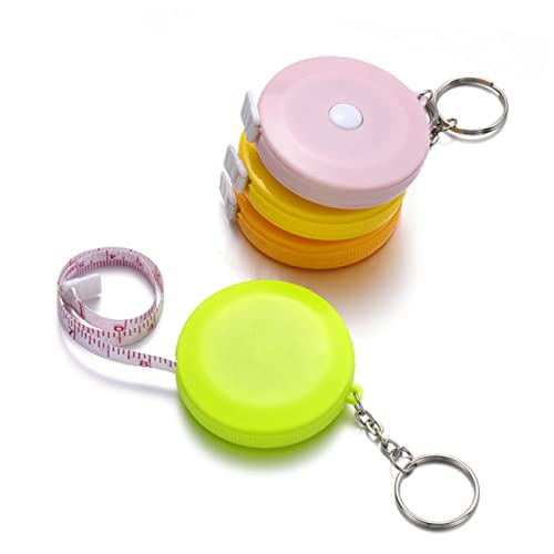 Anneome Maßband messen rollmassband measurement tape Gelbes Maßband Tragbares Maßband Hochpräzises Maßband Meter metrisch Größe Mittel Kind Maßband hohe Präzision Maßband Mini Yellow von Anneome