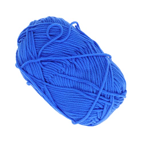 Anneome Milch-Baumwoll-Garn scarf bonnets knitting wool wolle Plüschgarn häkeln Fäden klobig Stricken DIY wollgarn Häkelgarn Blau grob gestrickt Strickgarn Baumwollgarn von Anneome
