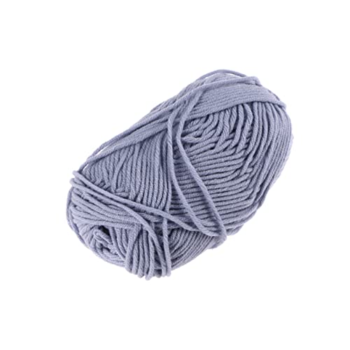 Anneome Milch-baumwoll-garn Klobig Wolle Schal Creme Stricken Baumwollgarn Zum Häkeln Anfänger Weiches Garn Jumbo Garnwatte Zum Häkeln Strickgarn Light Grey von Anneome