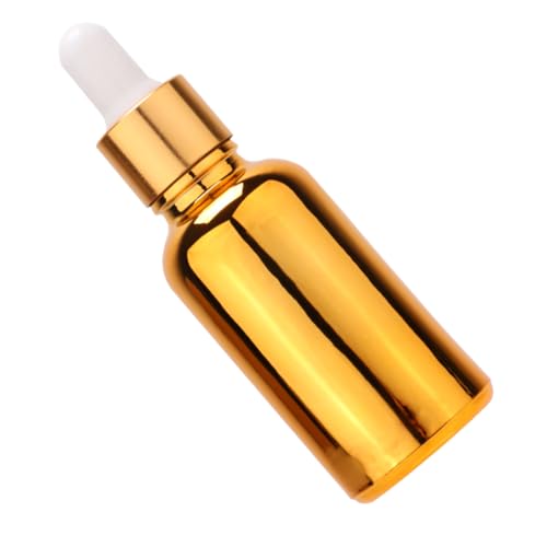 Anneome Nachfüllbare Pipettenflasche mit Elektroplattierung Goldfarbener Kopf Tragbare Subpackaging Flasche für Ätherische Öle und Parfümöle als Reise zubehör von Anneome