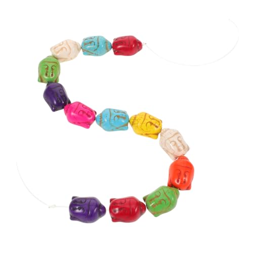 Anneome Naturstein Türkis Buddha Perlen mit Loch Lockere Spacer Perlen für Schmuckherstellung DIY Armband Halskette Handgefertigte Accessoires Anneome Naturstein Türkis Buddha Perlen mit Loch Lockere Spacer Perlen für Schmuckherstellung DIY Armband Halskette Handgefertigte Accessoires von Anneome