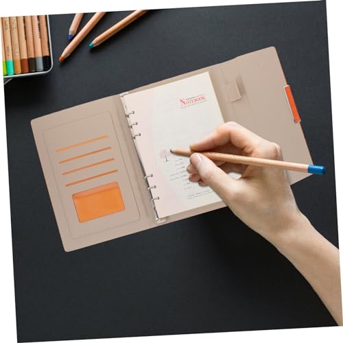 Anneome PU Kunstleder Notizbuch Planer Tagesplaner Jahresübersicht Schulplaner für Schule Büro Orange von Anneome