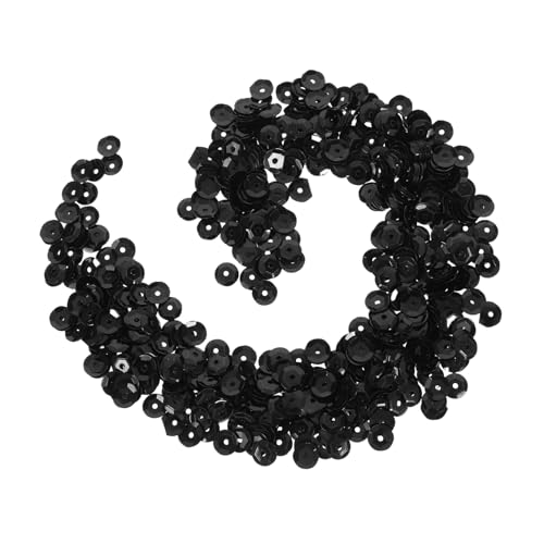 Anneome Paillettenkunst Glitzer Zum Basteln Funkeln Pailletten Für Bastelkinder Blenden Flitter Schwarz Paillettenausstattung Extra Feiner Glitzer Dekorationen Malen Black von Anneome