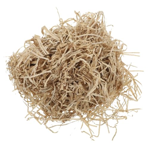 Anneome Papierfaden Holzwolle Crinkle Paper Füllung Geschenkpapier zerknittert kräuseln Stücke Korbfüllpapier Korbfüller Shred-Füller Füllpapierschnitzel Füllstoff für Papierschnipsel von Anneome
