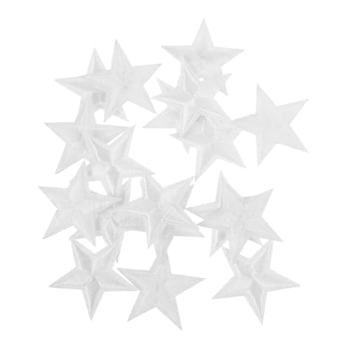 Anneome Pentagramm Aufnäher 24 Stück Für Rucksäcke Zum Nähen Basteln Applikation Stern Bestickter Aufnäher Stern Stickerei Aufnäher Bestickte Aufnäher Applikation Jeans von Anneome