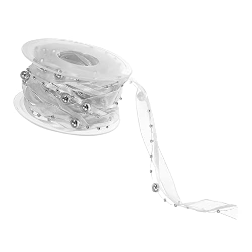 Anneome Perlenkette Dekoratives Band Silber Leichtes Geschenkband für Blumenverpackung DIY Projekte und Garten Dekoration für Partys und Besondere Anlässe Anneome Perlenkette Dekoratives Band Silber Leichtes Geschenkband für Blumenverpackung DIY Projekte und Garten Dekoration für Partys und Besondere Anlässe von Anneome
