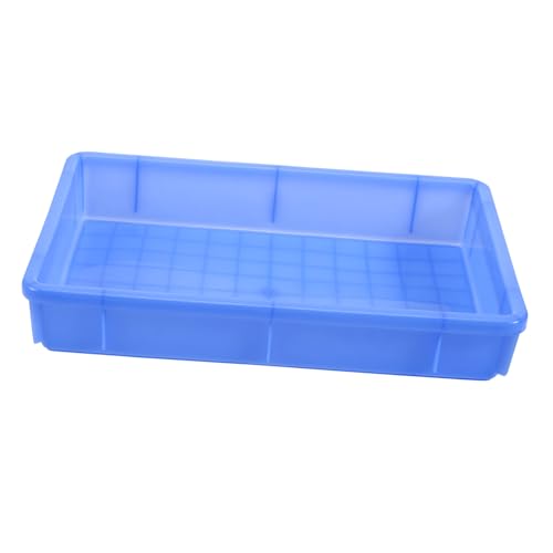 Anneome Rectangle Kunststoff Aufbewahrungsbox Robuste Lagerbox mit Sicherem Deckel Vielseitig Einsetzbar für Haushalt und Kleidung Blau Langlebig und Leicht zu Reinigen von Anneome