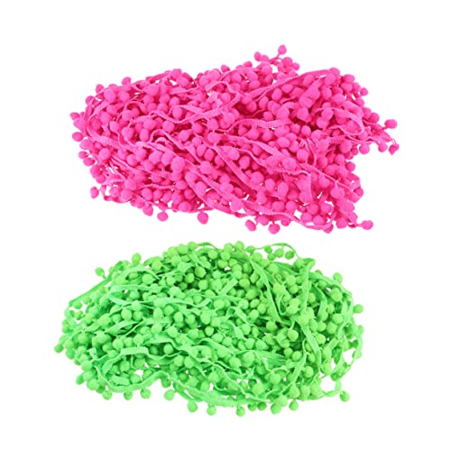 Anneome Regenbogenkugel trimmen schmuck machen textilien verkleidung dekoringe die grünen Nähen Vorhänge Dekoration Vorhang Quasten Pompons Stricken ball trimmen Quastenkugelbesatz Green von Anneome