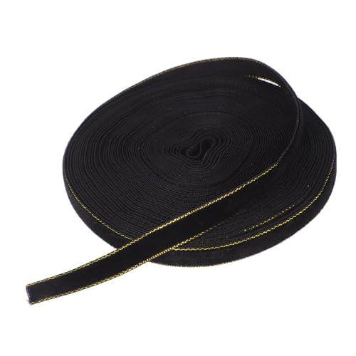 Anneome Samtband mit Goldener Kante Weiches Vielseitiges Geschenkband für Verpackung Basteln Hochzeitsdeko Haaraccessoires DIY Schleifen und Festliche Dekorationen von Anneome