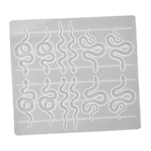 Anneome Schlangenohrring Gießform Silikonform für DIY Schmuckherstellung Flexible Bruchfeste Epoxidharz Form für Ohrringe Schlüsselanhänger Stilvolle Dekoration Tragbar und Leicht zu von Anneome