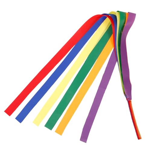 Anneome Schleife ribbon bandfeile fitnessbänder athletic tape fitness-straps Gymnastik für Streamer rhythmische Tanzbänder drehen dekoration Partyband dekoratives Band Partybänder Stoff von Anneome