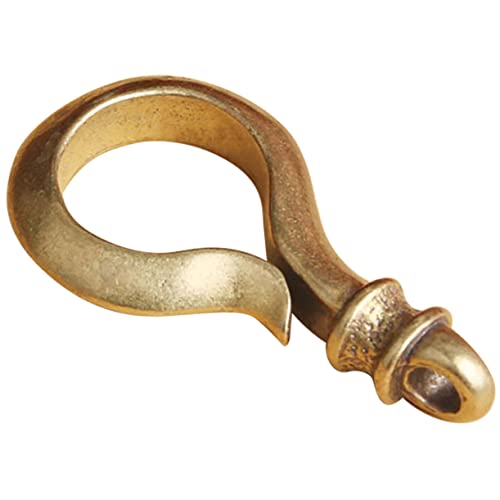 Anneome Schlüssel bund Haken Anhänger für Schlüsselkette Stichworte Zubehör bastelzeug unikal schlüsselhaken key fob schlüsselringe Retro-Schlüsselhaken Vintage Schlüsselschnalle Messing von Anneome