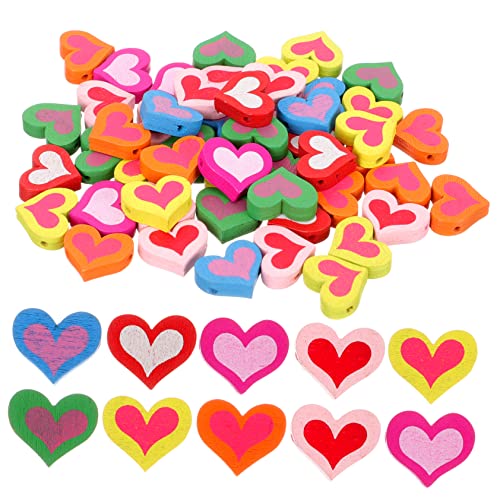 Anneome Schmuckzubehör 50 Stück Herzform-perlen Halsketten-perlen Abstandsperlen Für Den Valentinstag Anneome Schmuckzubehör 50 Stück Herzform-perlen Halsketten-perlen Abstandsperlen Für Den Valentinstag von Anneome