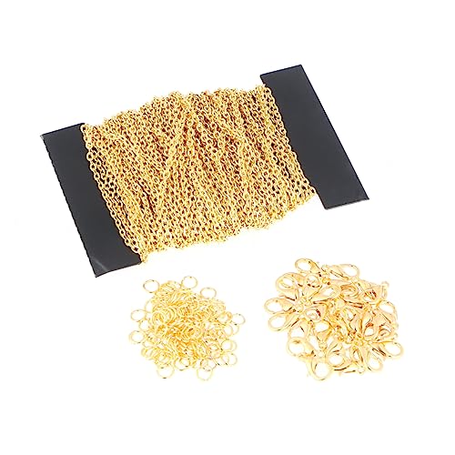Anneome Schmuckzubehör-Set Kit zur Schmuckherstellung Kette Bausatz Perlen für Schmuckhersteller bastelzeug schmuck machen Schmuckverschlüsse und Verschlüsse Schmuckfunde Schmuckset Golden Anneome Schmuckzubehör-Set Kit zur Schmuckherstellung Kette Bausatz Perlen für Schmuckhersteller bastelzeug schmuck machen Schmuckverschlüsse und Verschlüsse Schmuckfunde Schmuckset Golden von Anneome