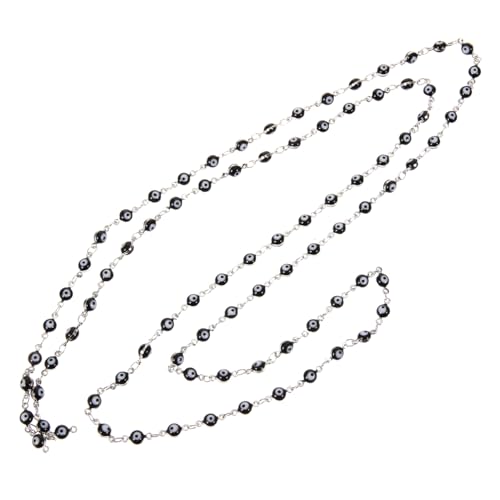Anneome Schwarze Zirkonia Halskette Diy Schmuckkette für Armbänder und Choker für Bastelprojekte und Kreative Schmuckherstellung von Anneome