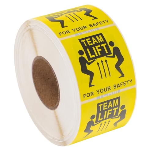 Anneome Schweres Versandetikett Team Lift Aufkleber Rolle Stark Haftend Extra Widerstandsfähig für Versand Lager Transport Sichere Kennzeichnung Schwerer Pakete von Anneome
