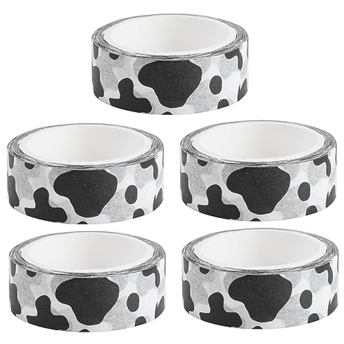 Anneome Scrapbooking-Klebebänder-Set 5-teilig schwarz-weiße Kuhstreifen-Klebebänder für dekoratives Basteln Anneome Scrapbooking-Klebebänder-Set 5-teilig schwarz-weiße Kuhstreifen-Klebebänder für dekoratives Basteln von Anneome