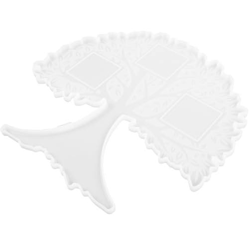 Anneome Silikon Fotorahmen Form für Diy Fotodekoration Lebensbaum Design für Kreative Wandkunst Robuste Gießform Langlebigem Silikon für Epoxidharz und Persönliche Gestaltung Weiß Modell von Anneome