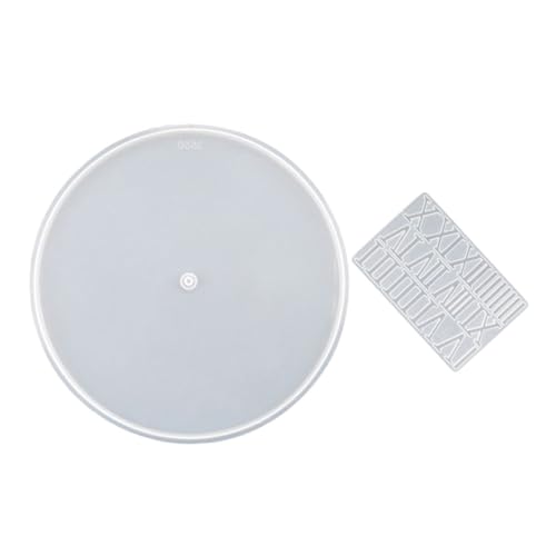 Anneome Silikonform Uhr DIY Runde Wanduhr Roman Ziffern Gießform Epoxidharz Kompatibel Vielseitig Wiederverwendbar für Bastler und Anfänger von Anneome