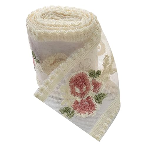 Anneome Spitzenborte mit Blumenstickerei Diy Material für Haaraccessoires Handgemachte Schleifen und Dekoration Geeignet für Kleidung und Bastelprojekte von Anneome