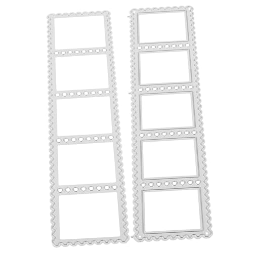 Anneome Stempel Bastelstanzform für Scrapbooking Rahmenstempel Kohlenstoffstahl Manuelle Stanzform für Selbstgemacht Stempel Präzises Schneidewerkzeug für Kreative Projekte von Anneome