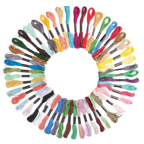 Anneome Stickgarn für Kreuzstich Baumwollfaden Farben für Handstickerei DIY Kunsthandwerk Vielseitiges Nähgarn für Kreative Projekte Anneome Stickgarn für Kreuzstich Baumwollfaden Farben für Handstickerei DIY Kunsthandwerk Vielseitiges Nähgarn für Kreative Projekte von Anneome