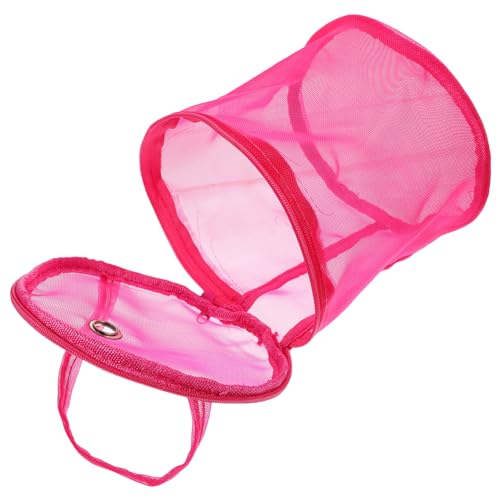 Anneome Stricktasche Häkelgarnhalter Süße Tragetasche Einkaufstasche Stricken Gehäkelte Aufbewahrungstasche Netz Haken Taschen Aus Wollgarn Taschen Stricken Gewebte Gehäkelte Tasche Rosy von Anneome