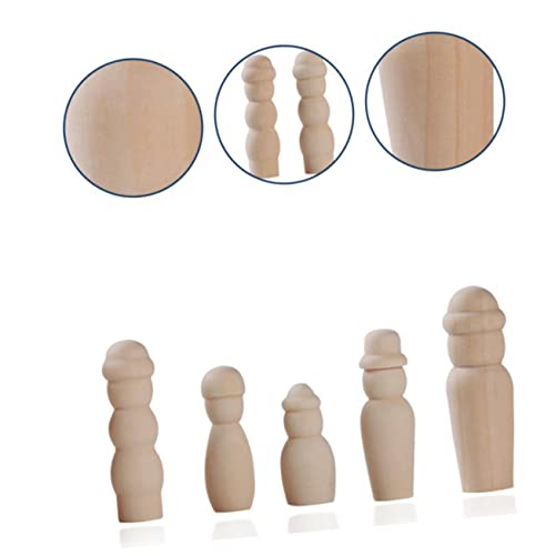 Anneome Teiliges DIY Holzfiguren Naturbelassenem Holz zum Bemalen und Basteln von Holzpuppen Engel Figuren für Kreative und Handwerksprojekte Anneome Teiliges DIY Holzfiguren Naturbelassenem Holz zum Bemalen und Basteln von Holzpuppen Engel Figuren für Kreative und Handwerksprojekte von Anneome