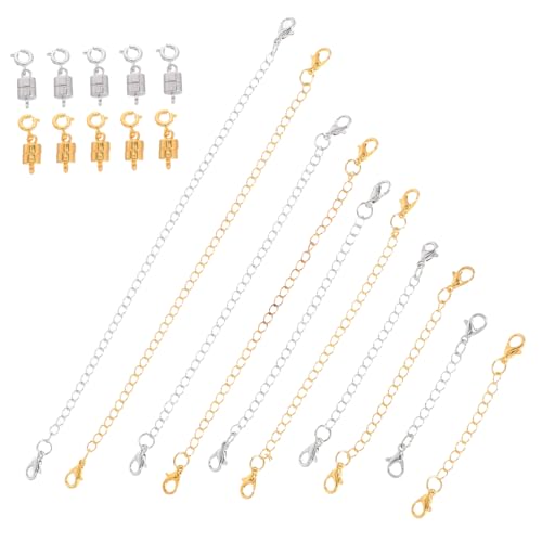 Anneome Teiliges Magnetische Schmuckverschlüsse mit Lobster Verschluss Verstellbare Kettenverlängerer für Halsketten und Diy Armbandverbinder Einfache Magnetverschlüsse für Individuellen Anneome Teiliges Magnetische Schmuckverschlüsse mit Lobster Verschluss Verstellbare Kettenverlängerer für Halsketten und Diy Armbandverbinder Einfache Magnetverschlüsse für Individuellen von Anneome