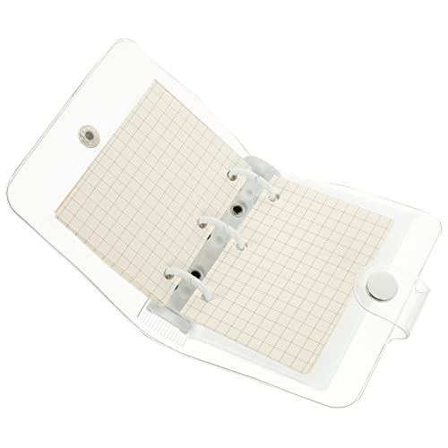Anneome Transparent Mini Notizbuch mit Klarsichtumschlag Ring Binder Notizheft für Schule Büro und Unterwegs für Notizen Vokabeln und Tägliche Planung von Anneome