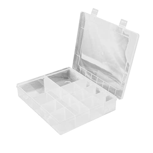 Anneome Transparente Kunststoff Schmuck Organizer Box mit Fächern und Abnehmbaren Trennwänden zur Aufbewahrung von Schmuck und Kleinen Gegenständen Praktisch und Vielseitig von Anneome