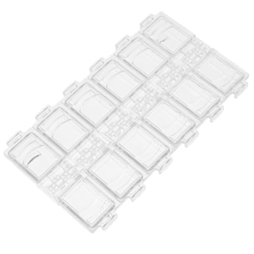 Anneome Transparente Schmuck Aufbewahrungsbox mit Fächern Acryl Organizer für Nagelkunst Strasssteine und Kleine Accessoires Kompakt Leicht und Tragbar zur Übersichtlichen Aufbewahrung Anneome Transparente Schmuck Aufbewahrungsbox mit Fächern Acryl Organizer für Nagelkunst Strasssteine und Kleine Accessoires Kompakt Leicht und Tragbar zur Übersichtlichen Aufbewahrung von Anneome