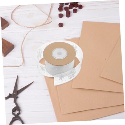 Anneome Transparente Schneeflocken Geschenkband Zartes Winter Dekoband Formstabil Weich für Festliche Geschenkverpackung und DIY Partydekoration Anneome Transparente Schneeflocken Geschenkband Zartes Winter Dekoband Formstabil Weich für Festliche Geschenkverpackung und DIY Partydekoration von Anneome
