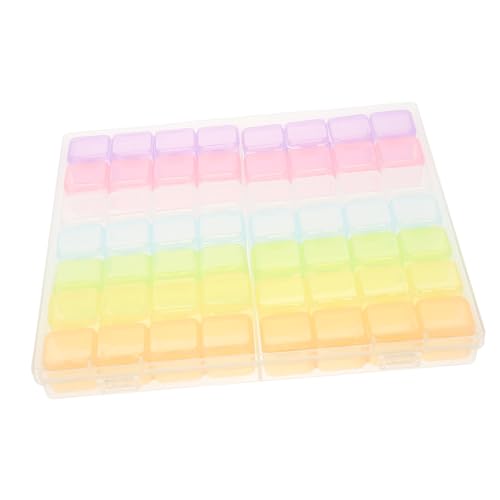 Anneome Transparentes Nagel accessoires Aufbewahrungsbox Fächer Maniküre Salon Organizer Abnehmbarer Deckel Große Kapazität für Schmuck Kosmetik Nail Art Zubehör Praktisch für von Anneome