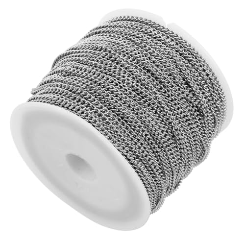 Anneome Ungewalzte Gedrehte Ketten für Schmuckherstellung Halskette und Armband Materialien Vielseitig Einsetzbar und Langlebig für Projekte von Anneome