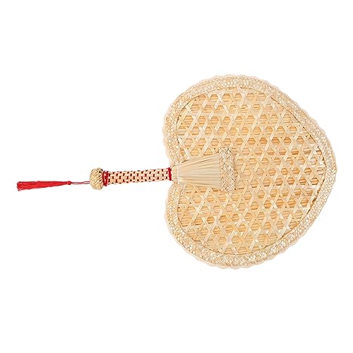 Anneome Vintage Chinesischer Handfächer aus Natürlichem Handgewebter Sommer Handventilator mit Dekorativem Design Leicht und Tragbar für Kühlung bei Festivals und Partys Anneome Vintage Chinesischer Handfächer aus Natürlichem Handgewebter Sommer Handventilator mit Dekorativem Design Leicht und Tragbar für Kühlung bei Festivals und Partys von Anneome
