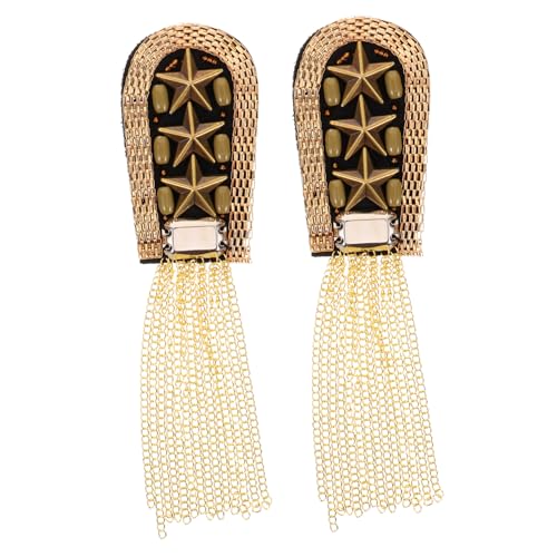 Anneome Vintage Quasten Schulter Epauletten Metallfransen Broschen Unisex Modeaccessoire für Kleidung und Kostüme Anneome Vintage Quasten Schulter Epauletten Metallfransen Broschen Unisex Modeaccessoire für Kleidung und Kostüme von Anneome