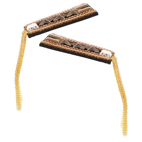 Anneome Vintage Quasten Schulterklappen mit Strass für Damen Modische Epauletten Schmuck Vielseitig für Hochzeit Party Bankett Stilvolle Langlebige Kostüm schulterdekoration Anneome Vintage Quasten Schulterklappen mit Strass für Damen Modische Epauletten Schmuck Vielseitig für Hochzeit Party Bankett Stilvolle Langlebige Kostüm schulterdekoration von Anneome
