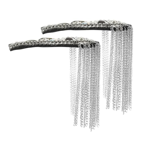 Anneome Vintage Schulterepauletten mit Metallquasten Abnehmbare Dekorative Schulterpads mit Kettenanhängern für Kostüme Anzüge Jacken und Festliche Britische Bühnenmode Anneome Vintage Schulterepauletten mit Metallquasten Abnehmbare Dekorative Schulterpads mit Kettenanhängern für Kostüme Anzüge Jacken und Festliche Britische Bühnenmode von Anneome