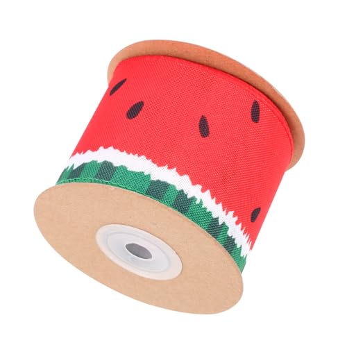 Anneome Wassermelonen muster Geschenkband Polyester Dekoratives Schleifenband für DIY Basteln Geschenkverpackung Sommerparty Hochzeit von Anneome