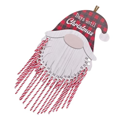 Anneome Weihnachtlicher Adventskalender aus Holz Hängender Weihnachtsdeko Kalender mit Niedlichem Cartoon Design für Innenräume zum Aufhängen an Türen oder Wänden Langlebig und Vielseitig von Anneome