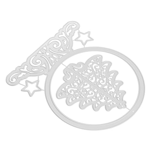 Anneome Weihnachtsbaum Stanzform Metall Diy Schneideform für Kartenherstellung Robust und Langlebig für Scrapbooking und Bastelprojekte Fördert Kreativität und Geschicklichkeit von Anneome