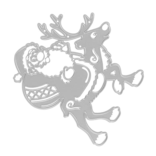 Anneome Weihnachtsmann Stanzschablone Karbonstahl DIY Schneeflocken Weihnachtskarten Wiederverwendbare Stanzformen für Kreative Bastelprojekte für Scrapbooking und Dekoration von Anneome