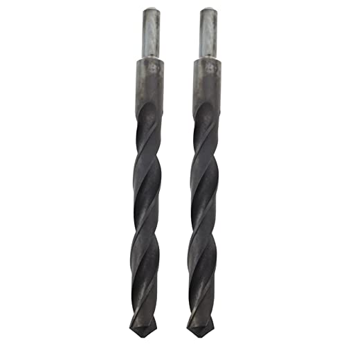 Anneth 2 x Spiralbohrer mit Zylindergriff aus HSS, elektrisch, 14 mm, Reduktion von 1/2 Zoll von Anneth