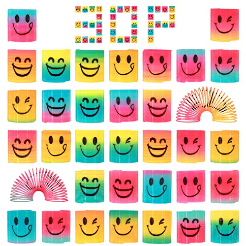 Annhao 30 Stück Mini Springs Regenbogenspirale für kinder, Dekompressions Lernspielzeug, Kleine Geschenke für Kinder, Gastgeschenk Kindergeburtstag, Mitgebsel kindergeburtstag Gastgeschenke von Annhao