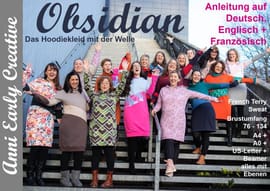 Obsidian Hoodie-Kleid von Anni Early Creative