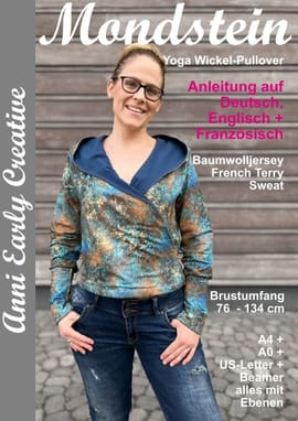 Wickel-Pullover Mondstein von Anni Early Creative