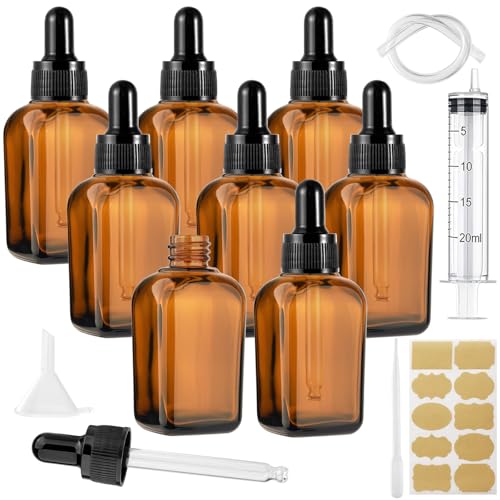 Annickee 8 Stück Pipettenflasche, 30ml Tropfflasche Braunglas mit 5 Hilfszubehör, Braunglasflasche, Apothekerflaschen mit Pipette, für Ätherische Öle, Flüssigfarbstoffen, Parfümöle, Aromatherapie Annickee 8 Stück Pipettenflasche, 30ml Tropfflasche Braunglas mit 5 Hilfszubehör, Braunglasflasche, Apothekerflaschen mit Pipette, für Ätherische Öle, Flüssigfarbstoffen, Parfümöle, Aromatherapie von Annickee