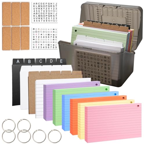 Annickee Karteikarten Box A6, 17.5 x 10.5 x 12cm Lernkarteibox Annickee Karteikarten Box A6, 17.5 x 10.5 x 12cm Lernkarteibox von Annickee